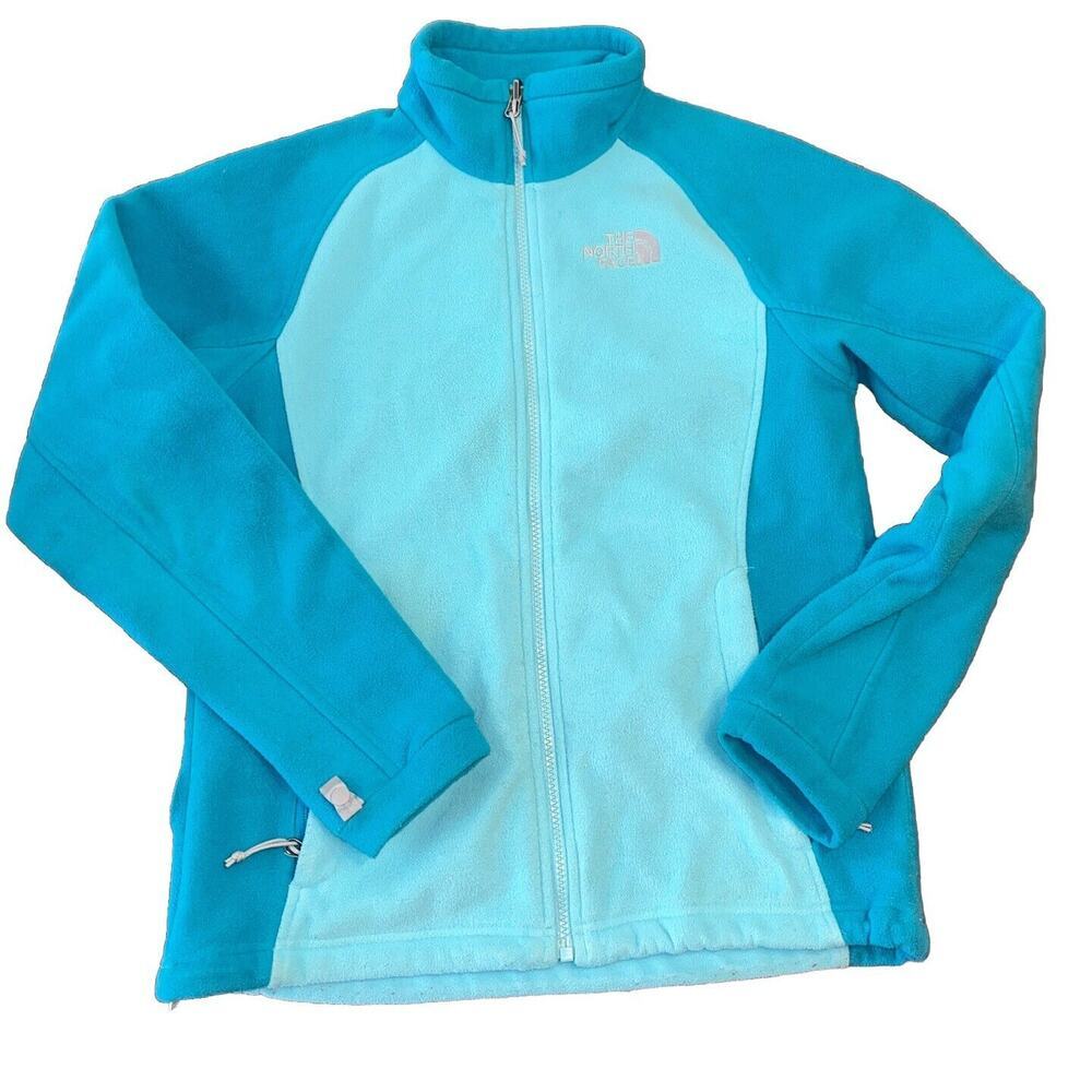 The North Face Women’s Full Zip Fleece Sweater Small Two Tone Teal